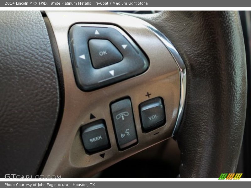 White Platinum Metallic Tri-Coat / Medium Light Stone 2014 Lincoln MKX FWD