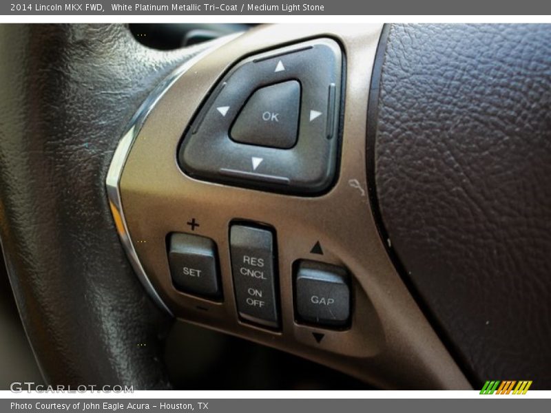 White Platinum Metallic Tri-Coat / Medium Light Stone 2014 Lincoln MKX FWD