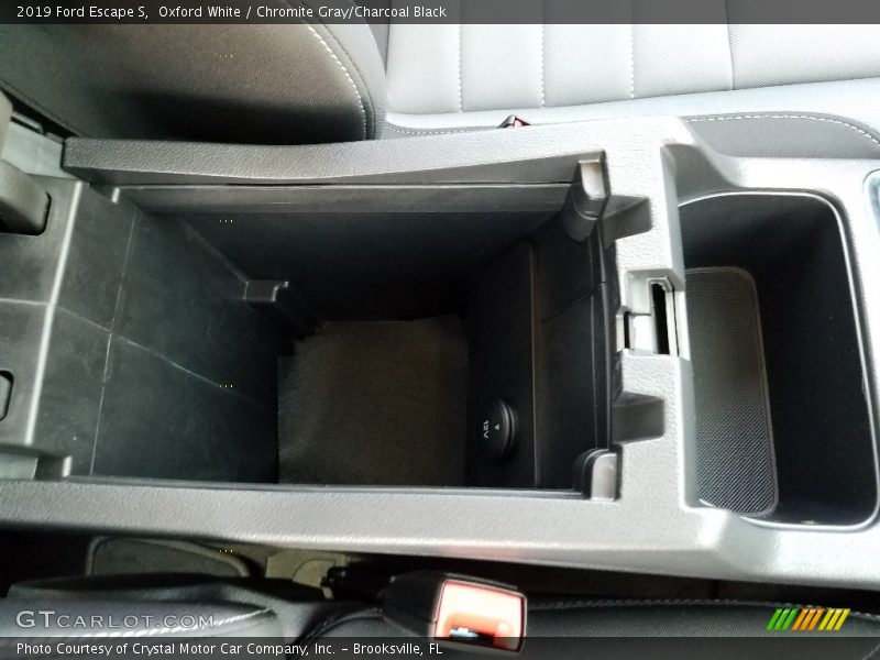 Oxford White / Chromite Gray/Charcoal Black 2019 Ford Escape S