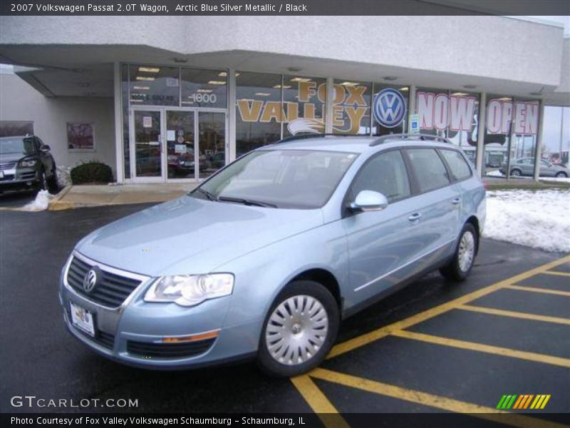 Arctic Blue Silver Metallic / Black 2007 Volkswagen Passat 2.0T Wagon