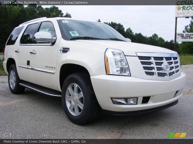 White Diamond / Cocoa/Cashmere 2009 Cadillac Escalade
