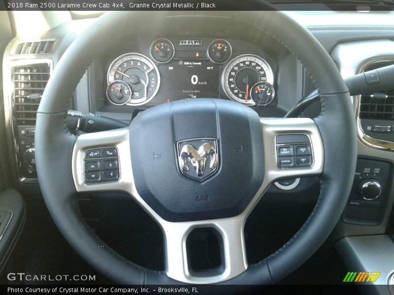 Granite Crystal Metallic / Black 2018 Ram 2500 Laramie Crew Cab 4x4