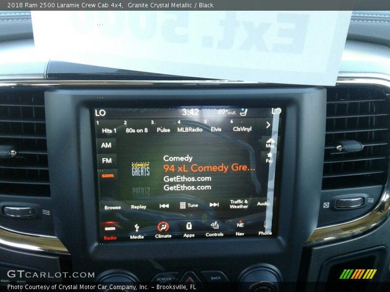 Granite Crystal Metallic / Black 2018 Ram 2500 Laramie Crew Cab 4x4