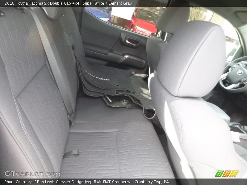 Super White / Cement Gray 2018 Toyota Tacoma SR Double Cab 4x4