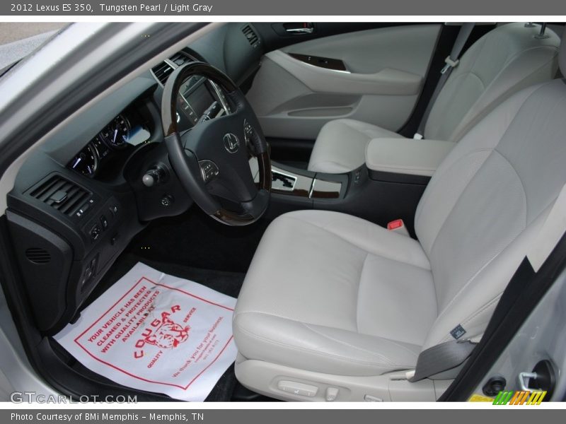 Tungsten Pearl / Light Gray 2012 Lexus ES 350