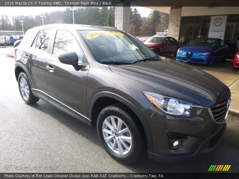 Titanium Flash Mica / Black 2016 Mazda CX-5 Touring AWD