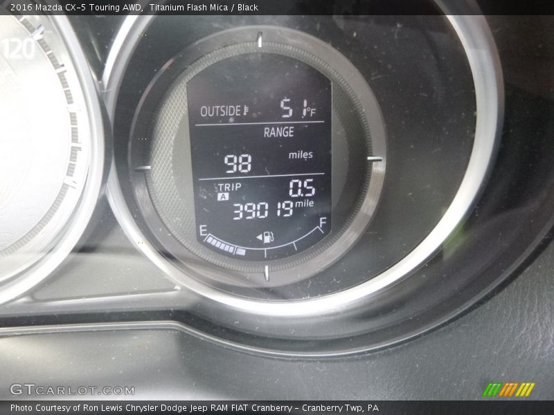 Titanium Flash Mica / Black 2016 Mazda CX-5 Touring AWD