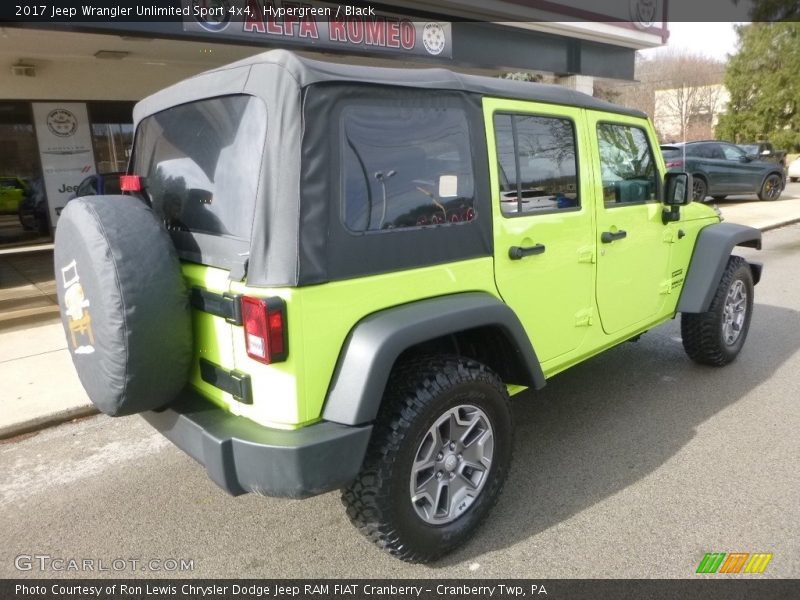 Hypergreen / Black 2017 Jeep Wrangler Unlimited Sport 4x4