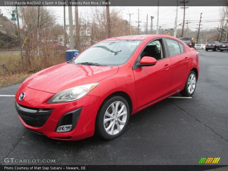 Velocity Red Mica / Black 2010 Mazda MAZDA3 s Sport 4 Door