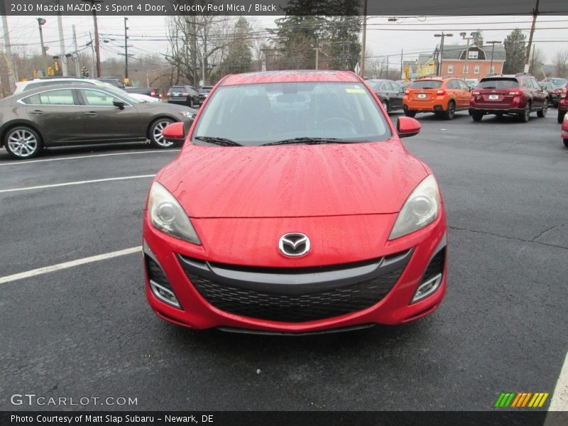 Velocity Red Mica / Black 2010 Mazda MAZDA3 s Sport 4 Door