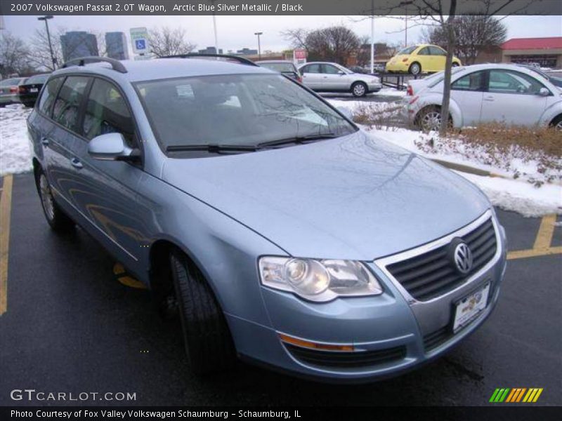 Arctic Blue Silver Metallic / Black 2007 Volkswagen Passat 2.0T Wagon