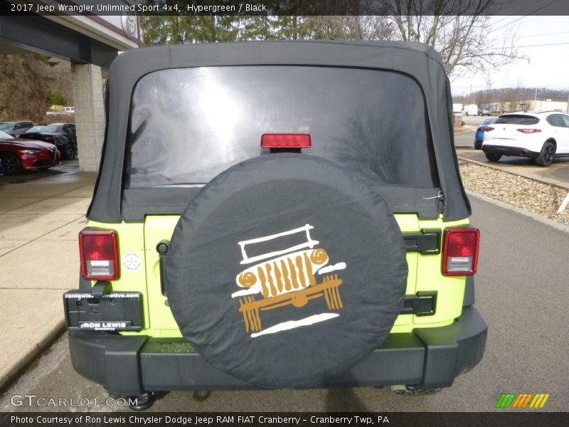 Hypergreen / Black 2017 Jeep Wrangler Unlimited Sport 4x4