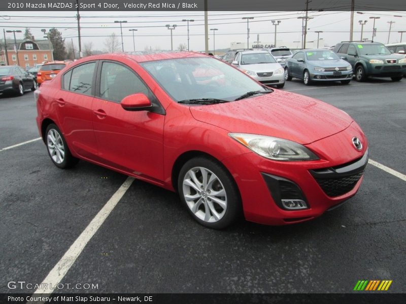 Velocity Red Mica / Black 2010 Mazda MAZDA3 s Sport 4 Door