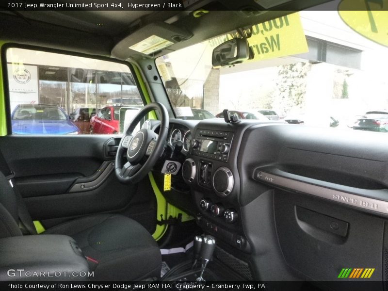 Hypergreen / Black 2017 Jeep Wrangler Unlimited Sport 4x4