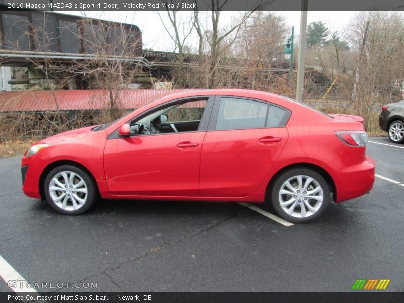 Velocity Red Mica / Black 2010 Mazda MAZDA3 s Sport 4 Door