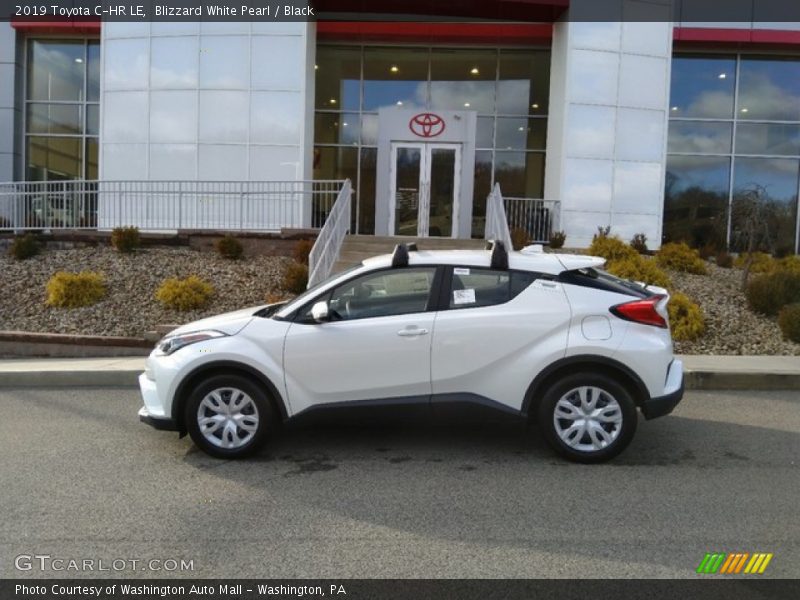 Blizzard White Pearl / Black 2019 Toyota C-HR LE