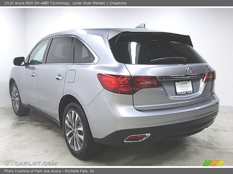 Lunar Silver Metallic / Graystone 2016 Acura MDX SH-AWD Technology