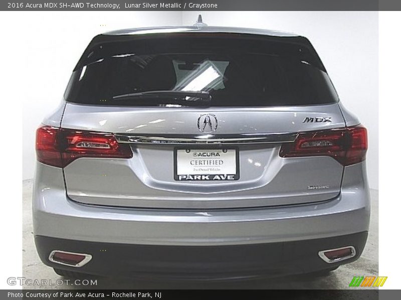 Lunar Silver Metallic / Graystone 2016 Acura MDX SH-AWD Technology