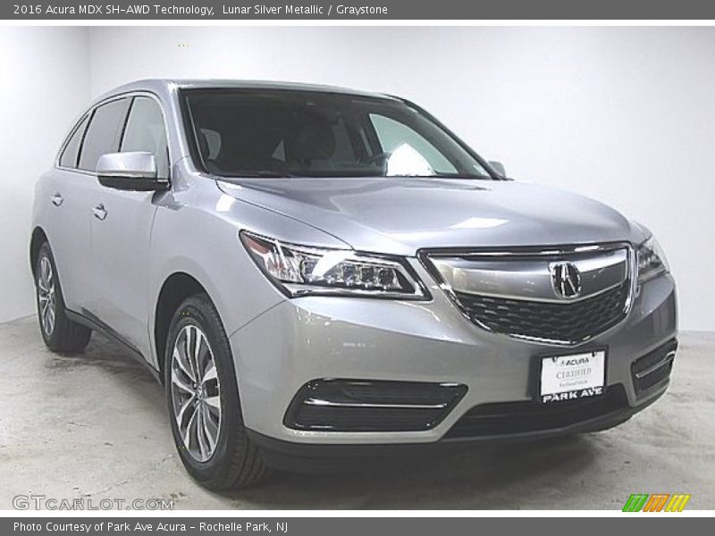 Lunar Silver Metallic / Graystone 2016 Acura MDX SH-AWD Technology