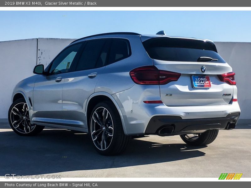Glacier Silver Metallic / Black 2019 BMW X3 M40i