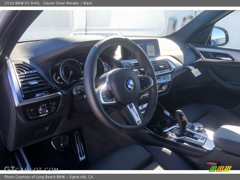 Glacier Silver Metallic / Black 2019 BMW X3 M40i