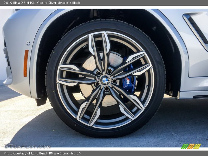 Glacier Silver Metallic / Black 2019 BMW X3 M40i