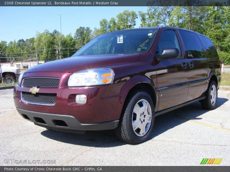 Bordeaux Red Metallic / Medium Gray 2008 Chevrolet Uplander LS