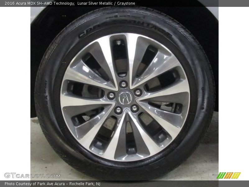 Lunar Silver Metallic / Graystone 2016 Acura MDX SH-AWD Technology