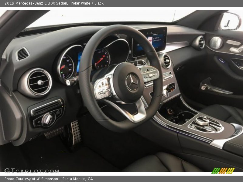 Polar White / Black 2019 Mercedes-Benz C 300 Sedan