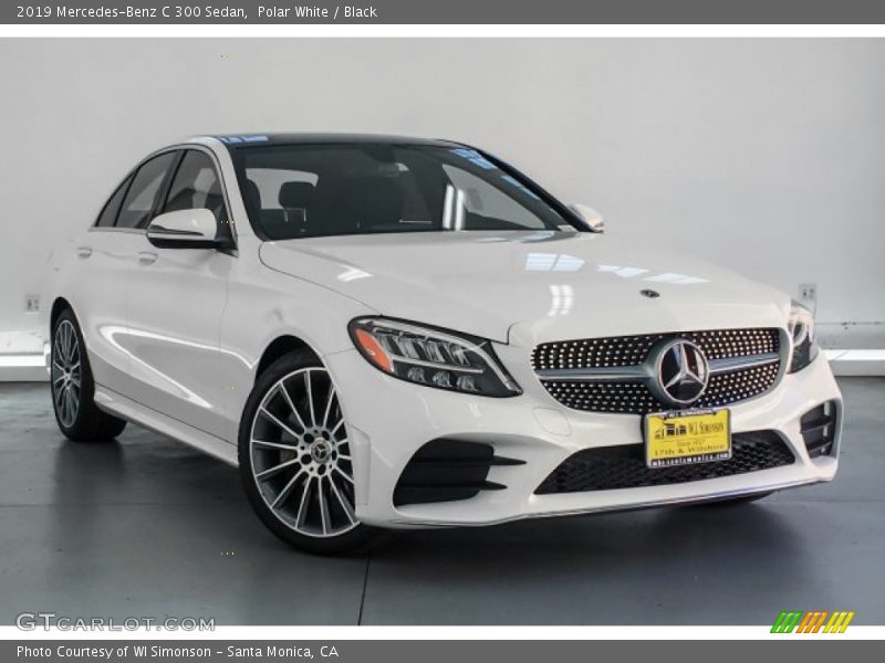 Polar White / Black 2019 Mercedes-Benz C 300 Sedan