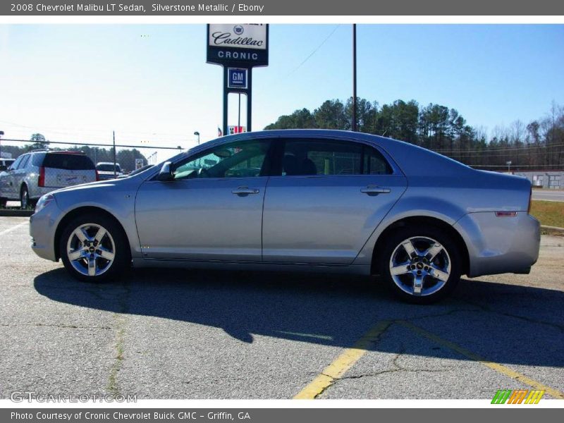 Silverstone Metallic / Ebony 2008 Chevrolet Malibu LT Sedan