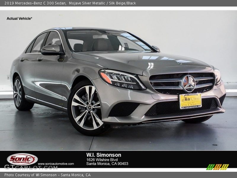 Mojave Silver Metallic / Silk Beige/Black 2019 Mercedes-Benz C 300 Sedan