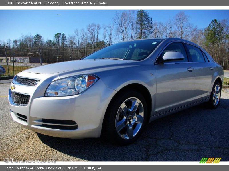 Silverstone Metallic / Ebony 2008 Chevrolet Malibu LT Sedan