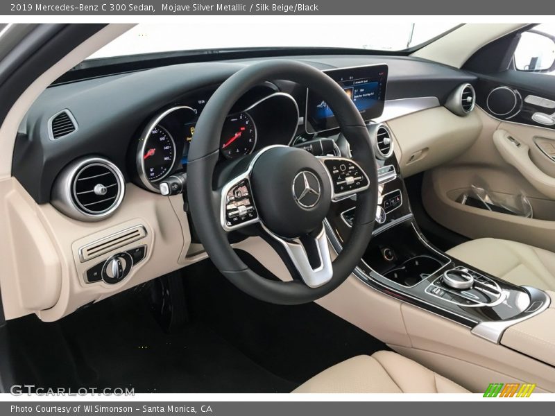 Mojave Silver Metallic / Silk Beige/Black 2019 Mercedes-Benz C 300 Sedan