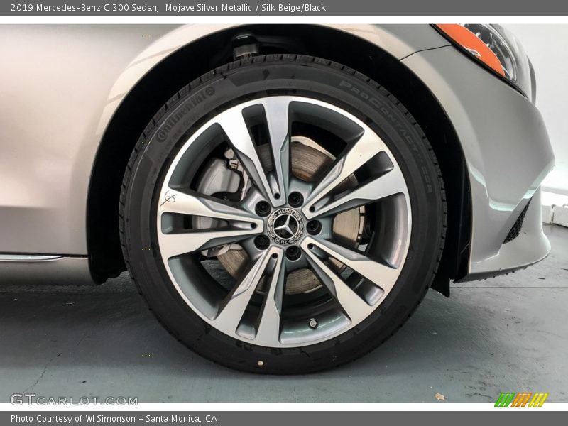 Mojave Silver Metallic / Silk Beige/Black 2019 Mercedes-Benz C 300 Sedan