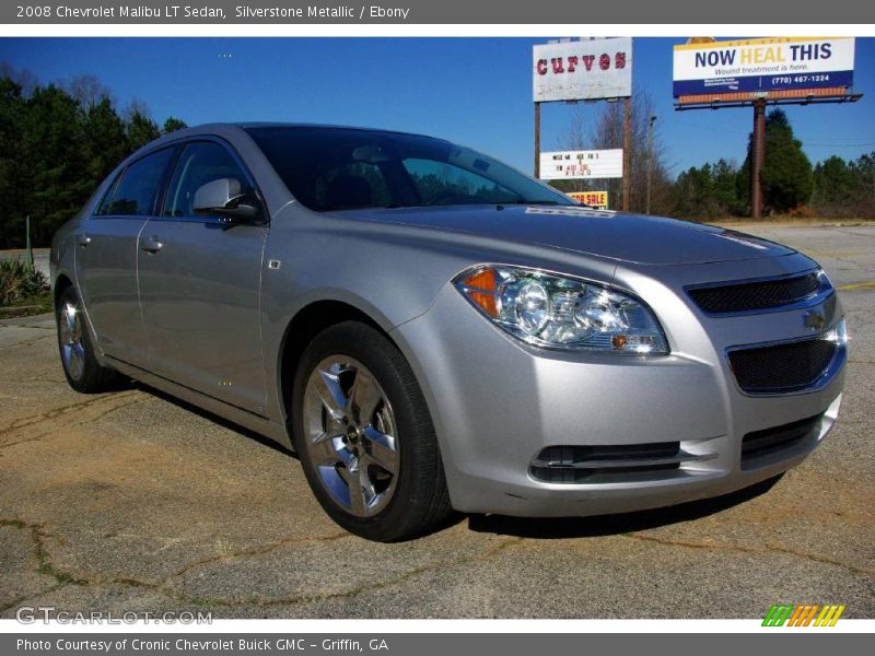 Silverstone Metallic / Ebony 2008 Chevrolet Malibu LT Sedan