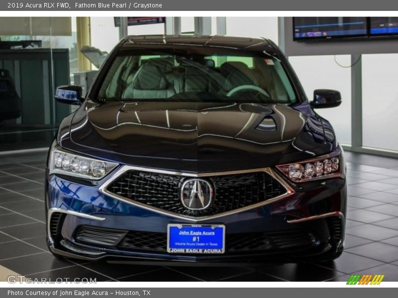 Fathom Blue Pearl / Graystone 2019 Acura RLX FWD
