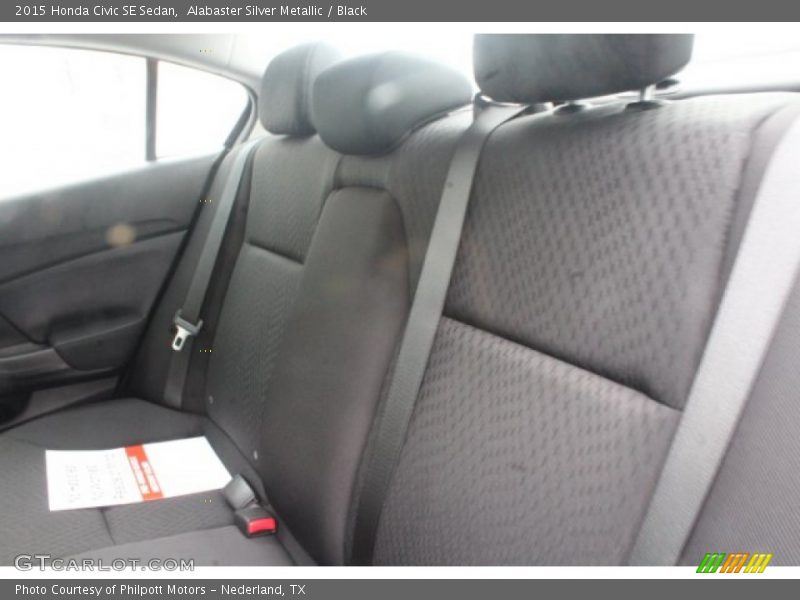 Alabaster Silver Metallic / Black 2015 Honda Civic SE Sedan