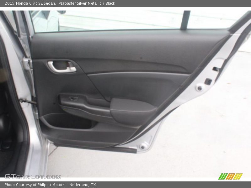 Alabaster Silver Metallic / Black 2015 Honda Civic SE Sedan