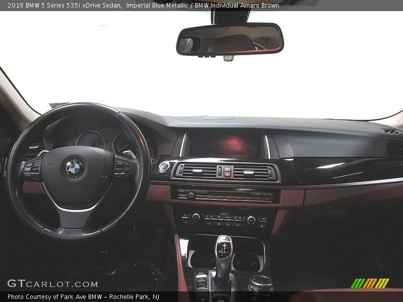 Imperial Blue Metallic / BMW Individual Amaro Brown 2016 BMW 5 Series 535i xDrive Sedan