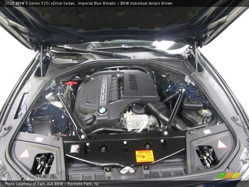 Imperial Blue Metallic / BMW Individual Amaro Brown 2016 BMW 5 Series 535i xDrive Sedan