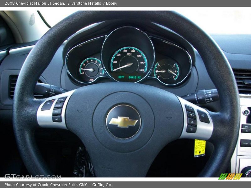Silverstone Metallic / Ebony 2008 Chevrolet Malibu LT Sedan