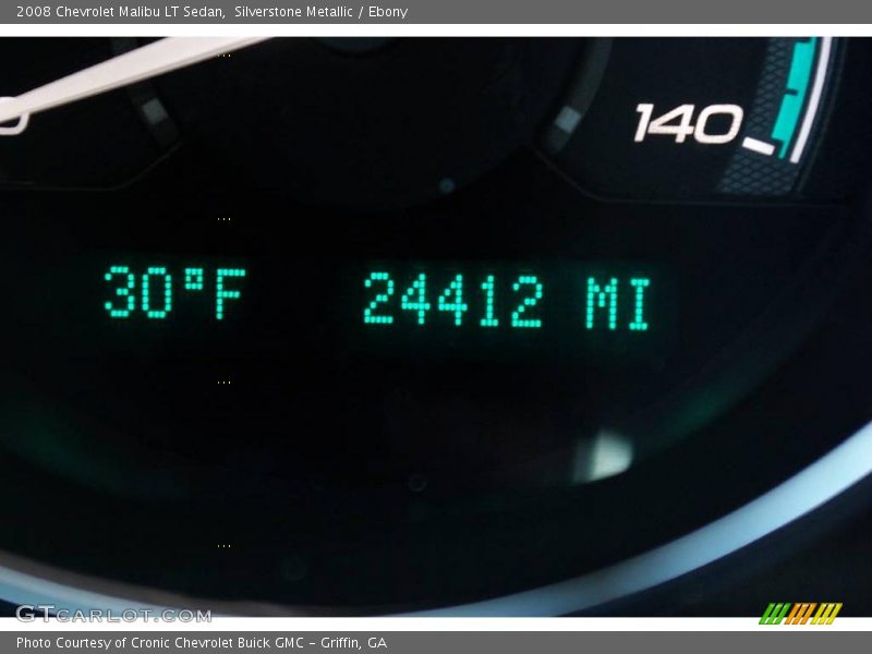 Silverstone Metallic / Ebony 2008 Chevrolet Malibu LT Sedan