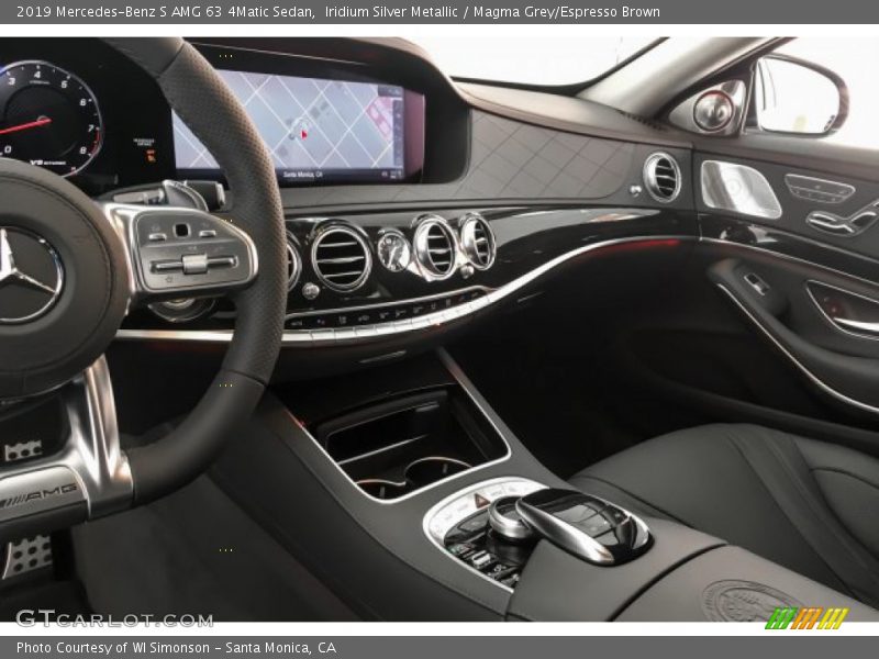 Iridium Silver Metallic / Magma Grey/Espresso Brown 2019 Mercedes-Benz S AMG 63 4Matic Sedan