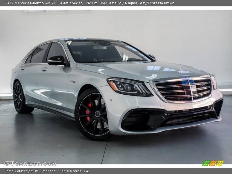Iridium Silver Metallic / Magma Grey/Espresso Brown 2019 Mercedes-Benz S AMG 63 4Matic Sedan