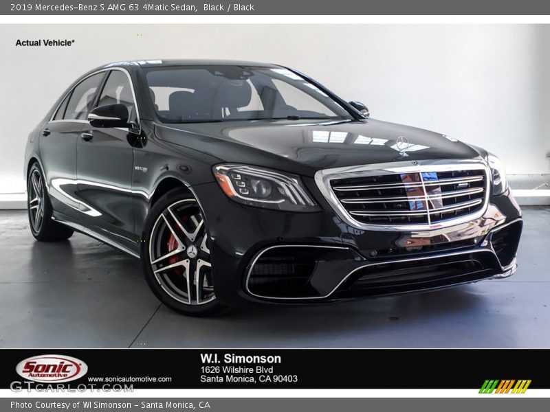 Black / Black 2019 Mercedes-Benz S AMG 63 4Matic Sedan