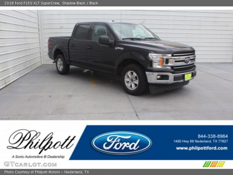 Shadow Black / Black 2018 Ford F150 XLT SuperCrew