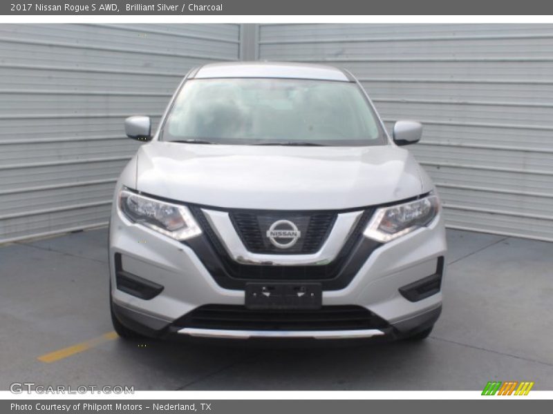 Brilliant Silver / Charcoal 2017 Nissan Rogue S AWD
