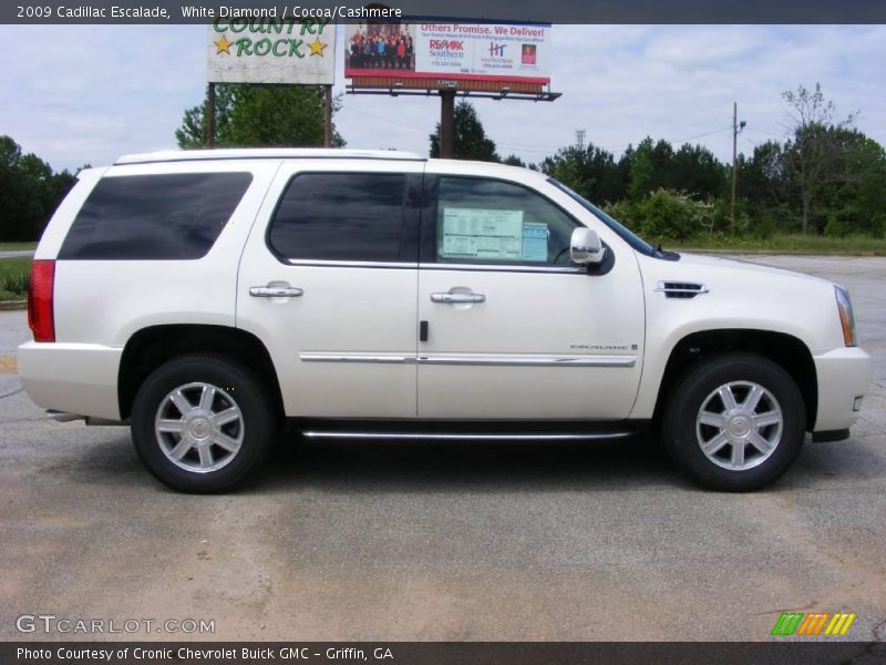 White Diamond / Cocoa/Cashmere 2009 Cadillac Escalade