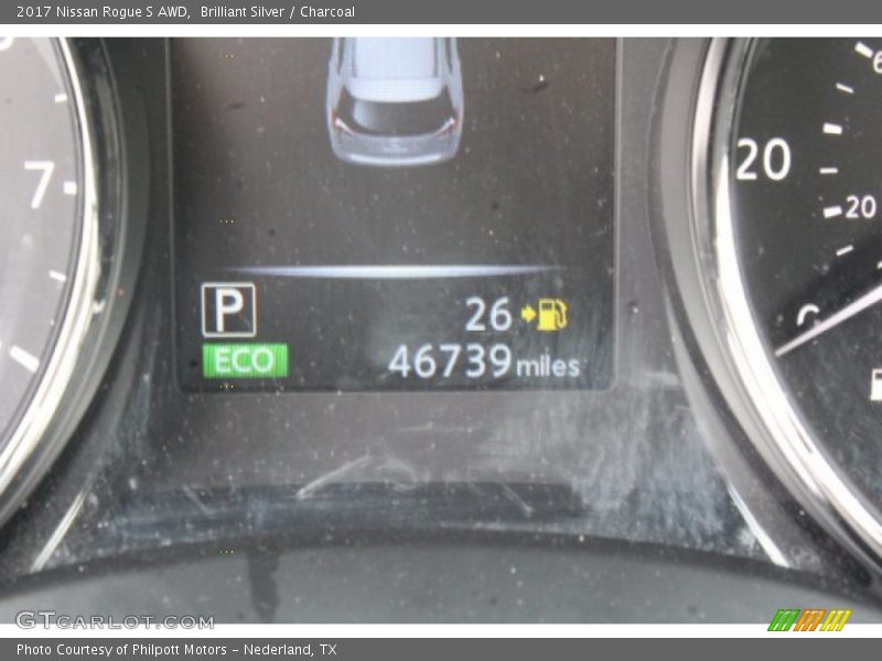 Brilliant Silver / Charcoal 2017 Nissan Rogue S AWD
